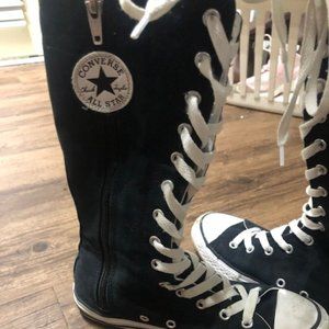 Converse Black Sneakers girls sz 3